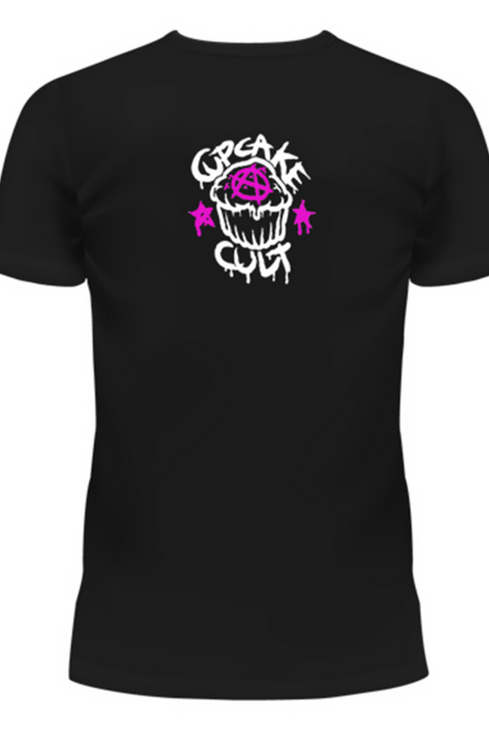 Cupcake Cult Only Half Evil T-Shirt | Black