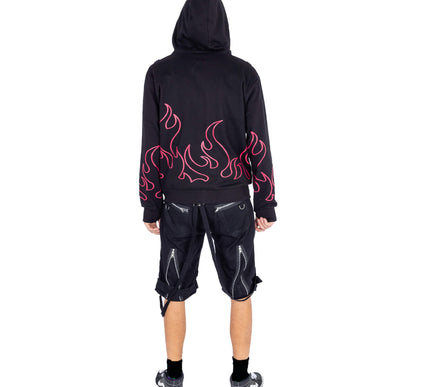 Heartless Hellfire Zip Hood | Black/ Red