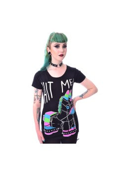 Cupcake Cult Hit Me T-Shirt | Black