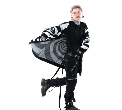 Vixxsin Hypno Cardigan | Black / White