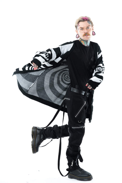 Vixxsin Hypno Cardigan | Black / White