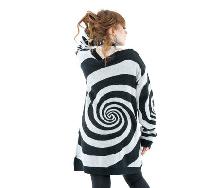Vixxsin Hypno Cardigan | Black / White