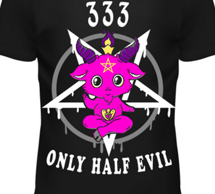 Cupcake Cult Only Half Evil T-Shirt | Black