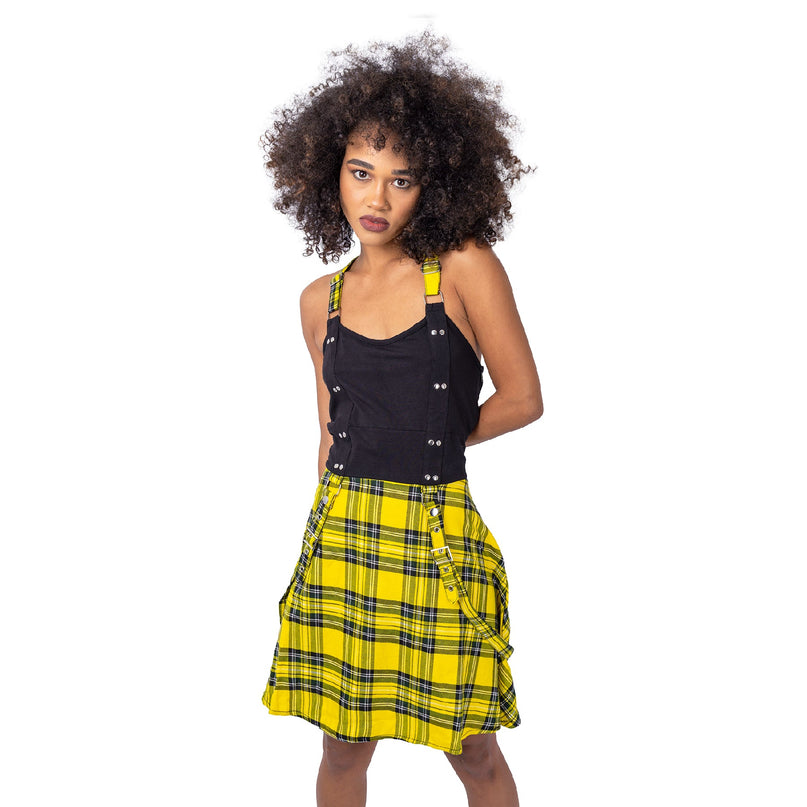 Heartless Incantation Dress | Yellow Check