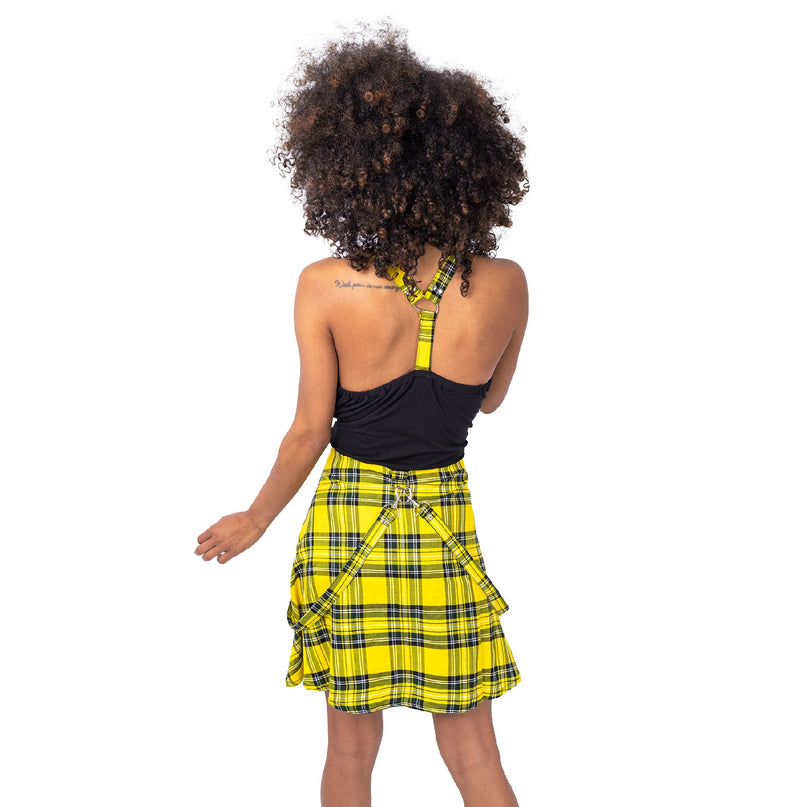 Heartless Incantation Dress | Yellow Check