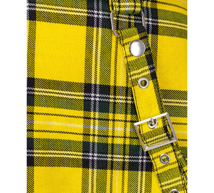 Heartless Incantation Dress | Yellow Check