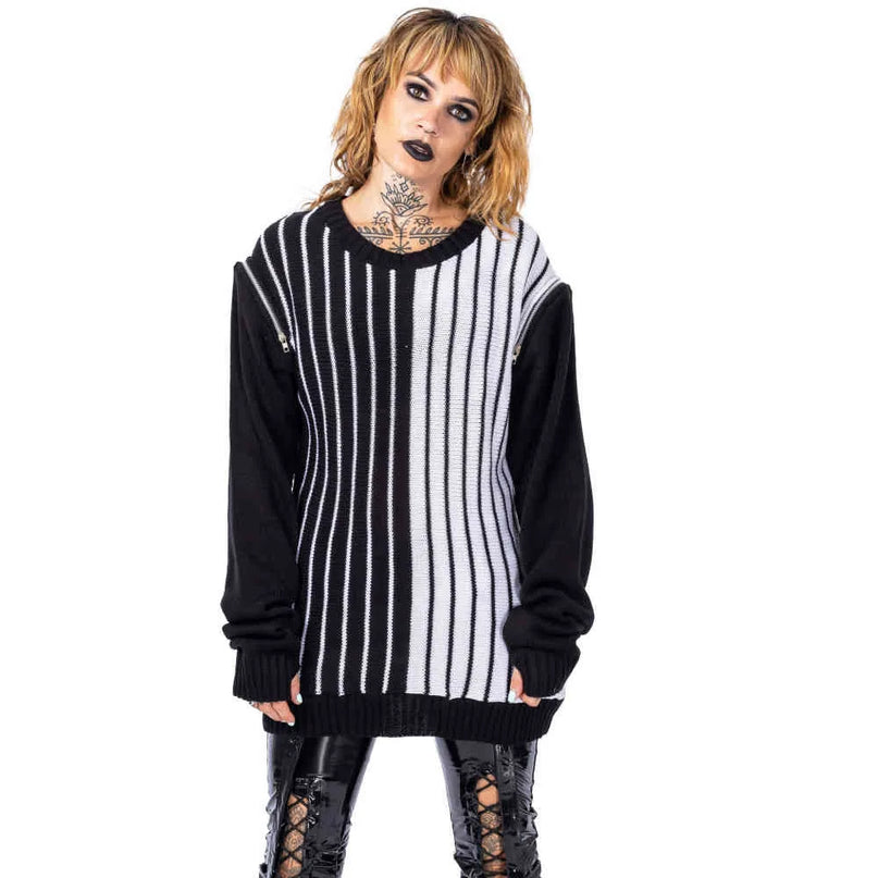 Chemical Black Into The Void Jumper | Black / White