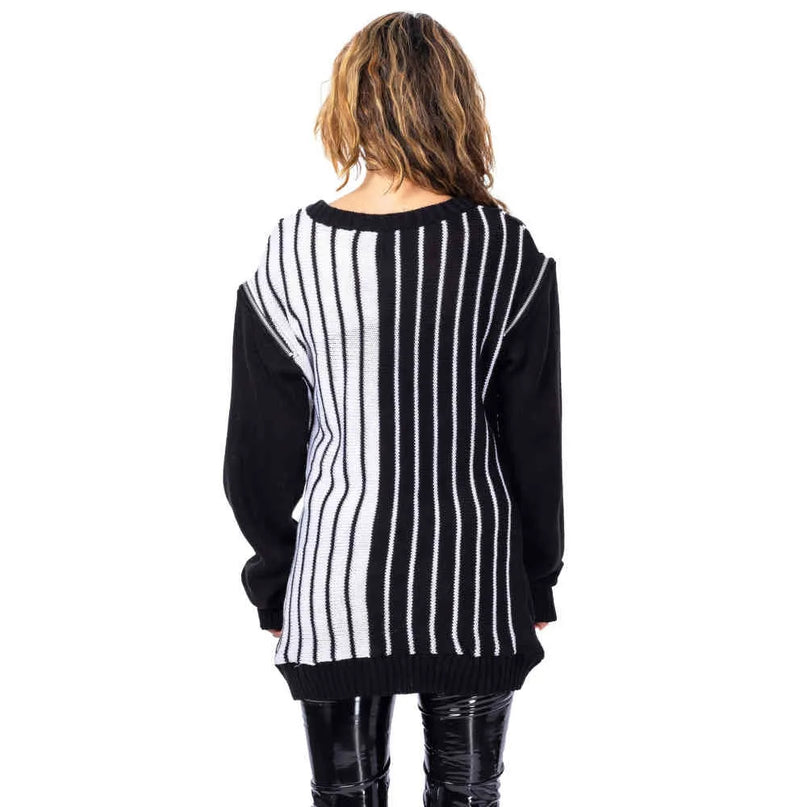 Chemical Black Into The Void Jumper | Black / White