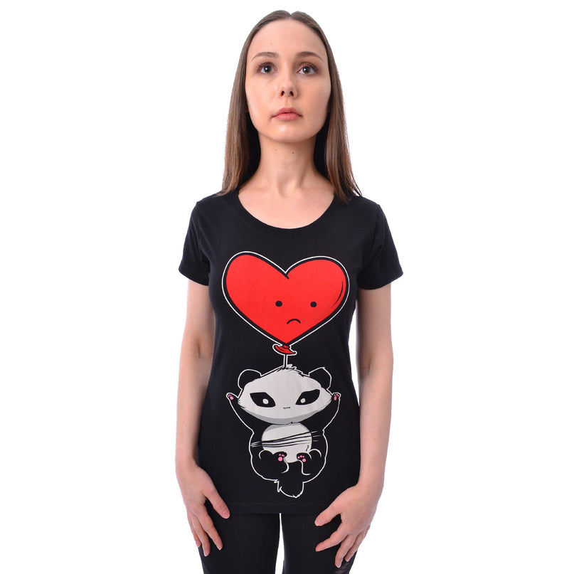 Killer Panda KP Parachute Panda T-Shirt | Black