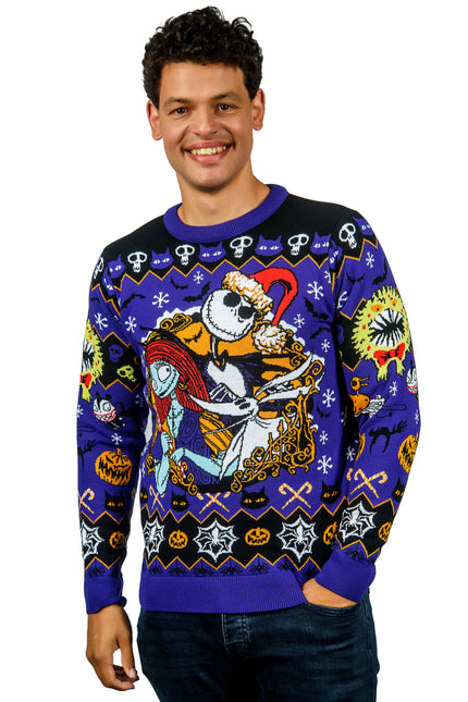 The Nightmare Before Christmas Jack & Sally Christmas Jumper