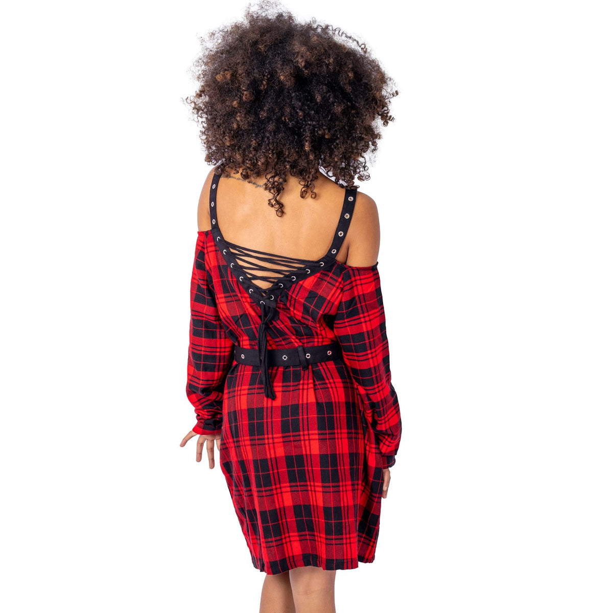 Vixxsin Labyrinth Dress | Red Check