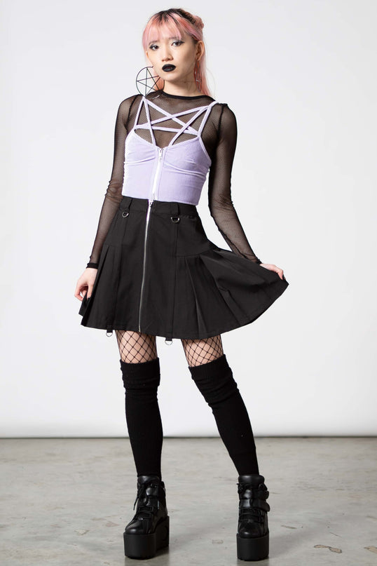 Killstar Lost In Sin Zip Top | PASTEL LILAC