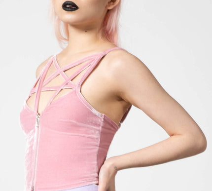 Killstar Lost In Sin Zip Top | PASTEL PINK