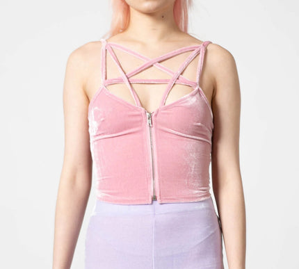 Killstar Lost In Sin Zip Top | PASTEL PINK