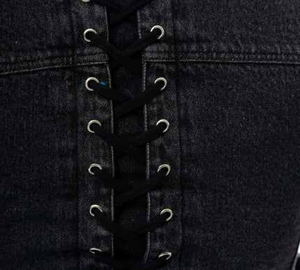 Vixxsin Mariposa Jacket | Black Stonewash