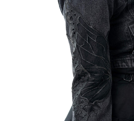 Vixxsin Mariposa Jacket | Black Stonewash
