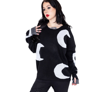 Heartless Midnight Jumper | Black / White