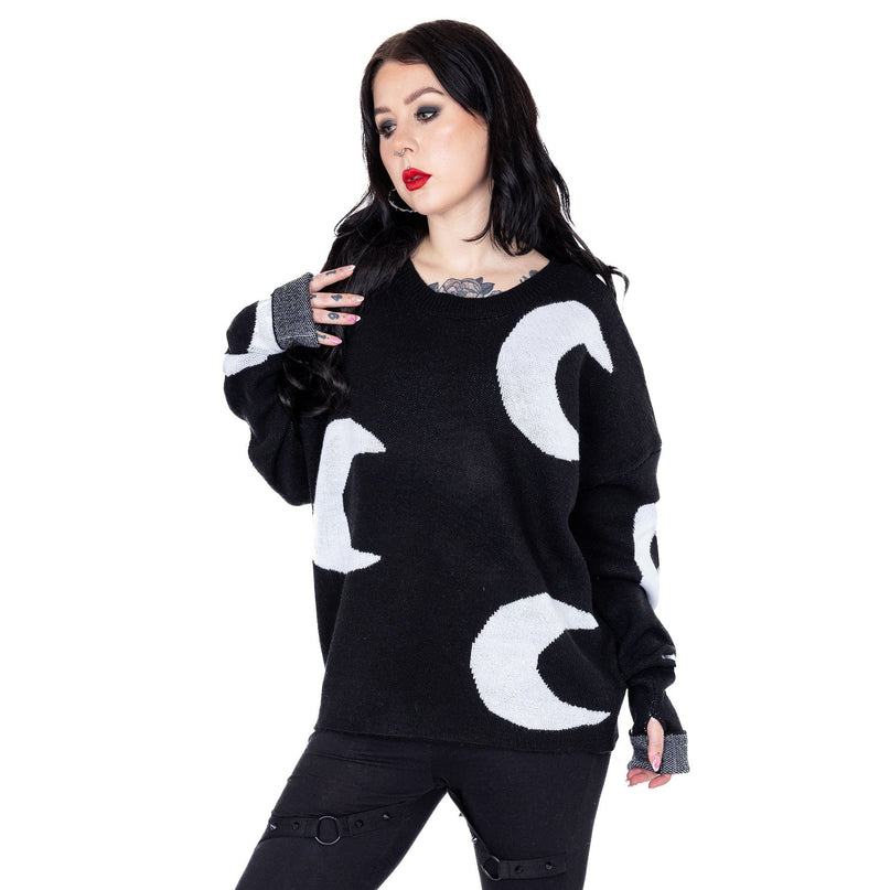 Heartless Midnight Jumper | Black / White