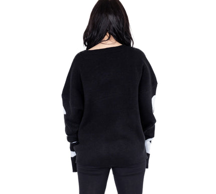 Heartless Midnight Jumper | Black / White