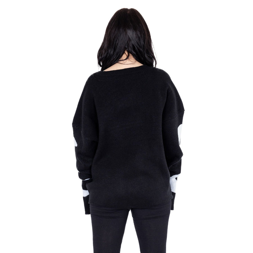 Heartless Midnight Jumper | Black / White