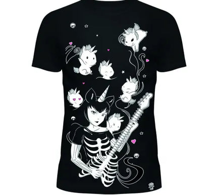 Cupcake Cult Miss Unicorn T-Shirt | Black