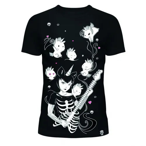 Cupcake Cult Miss Unicorn T-Shirt | Black
