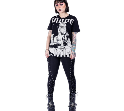 Heartless Moon Witch T-Shirt | Black