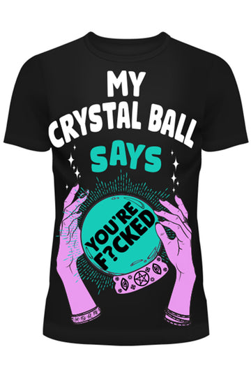 Cupcake Cult My Crystal Ball T-Shirt |  Black