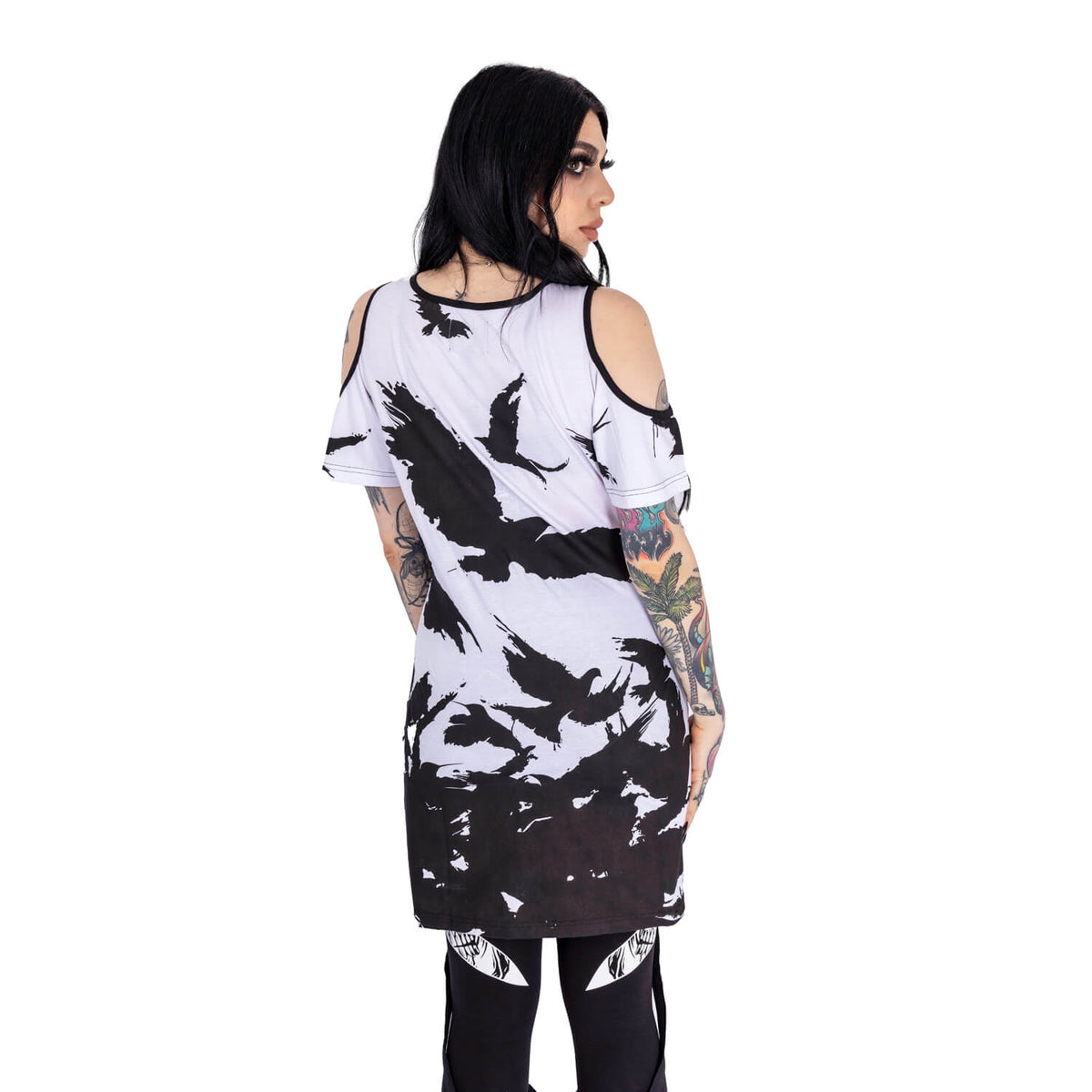 Vixxsin Night Of The Crow Top | White / Black