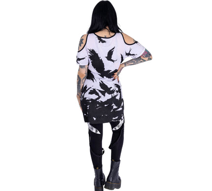 Vixxsin Night Of The Crow Top | White / Black