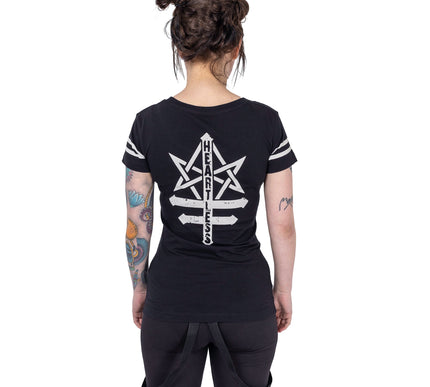 Heartless Nine Lives Varsity T-Shirt | Black
