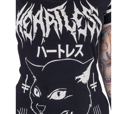 Heartless Nine Lives Varsity T-Shirt | Black