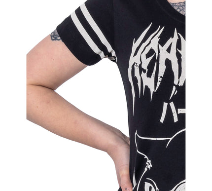 Heartless Nine Lives Varsity T-Shirt | Black