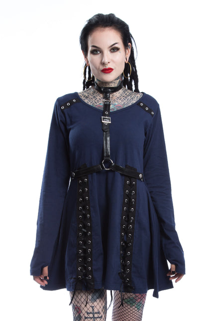 Poizen Industries Olivia Dress | Navy
