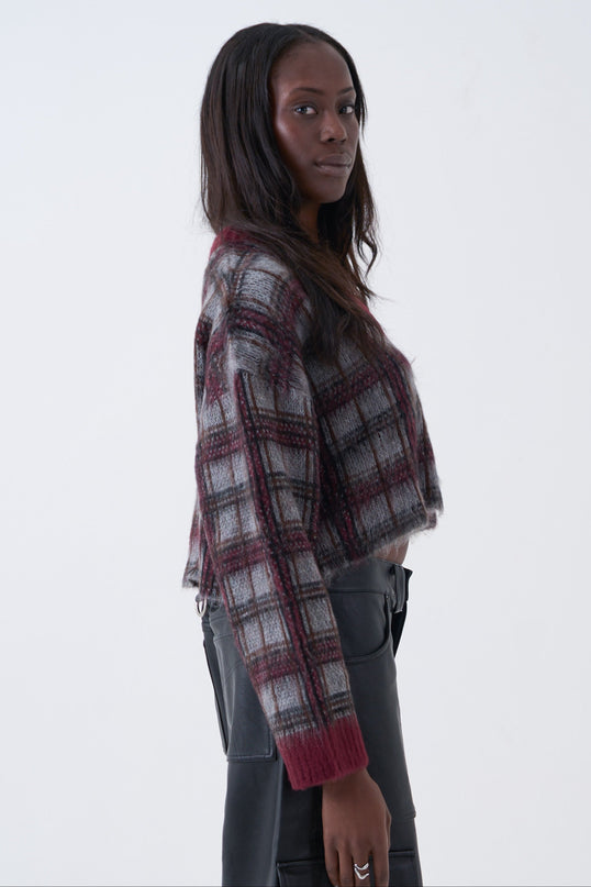 The Ragged Priest Heirloom Grunge Check Knit