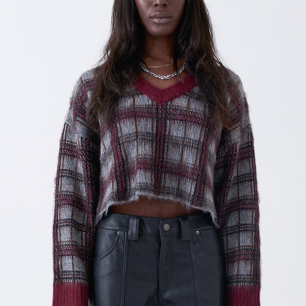 The Ragged Priest Heirloom Grunge Check Knit