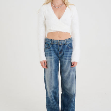 The Ragged Priest Mobster Release Jeans | Blue Dirty Wash