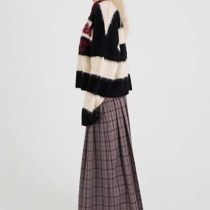 The Ragged Priest Tragic Stripe Graphic Knit