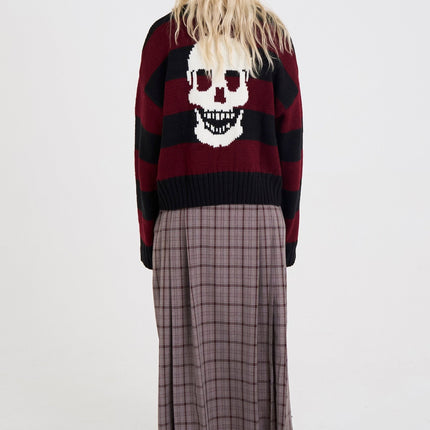 The Ragged Priest Trophy Stripe Skull Rugby Knit