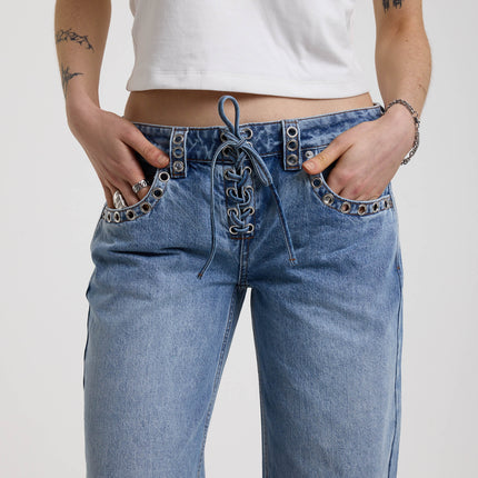 The Ragged Priest Twilight Low Rise Dad Fit Jean