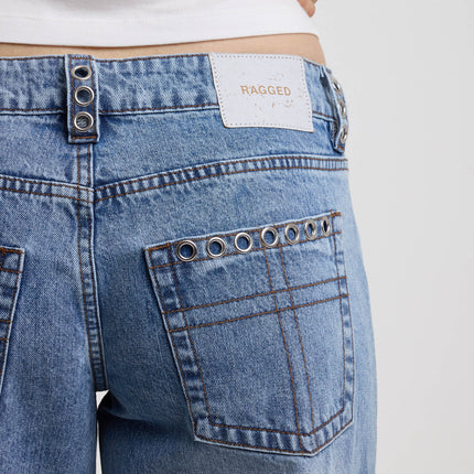 The Ragged Priest Twilight Low Rise Dad Fit Jean