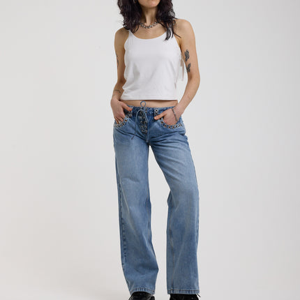The Ragged Priest Twilight Low Rise Dad Fit Jean