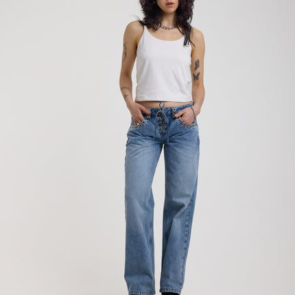 The Ragged Priest Twilight Low Rise Dad Fit Jean