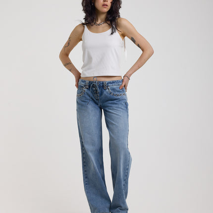 The Ragged Priest Twilight Low Rise Dad Fit Jean