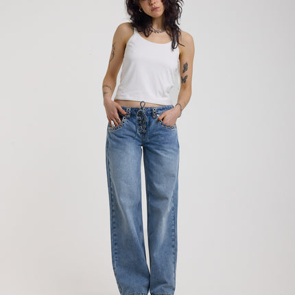 The Ragged Priest Twilight Low Rise Dad Fit Jean