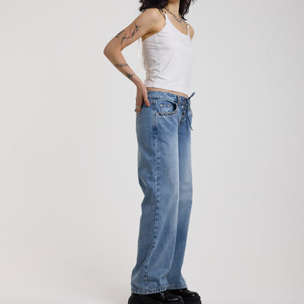 The Ragged Priest Twilight Low Rise Dad Fit Jean