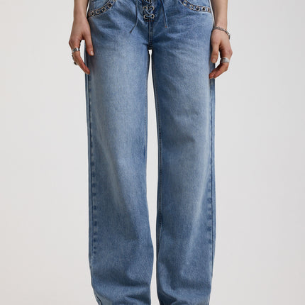 The Ragged Priest Twilight Low Rise Dad Fit Jean