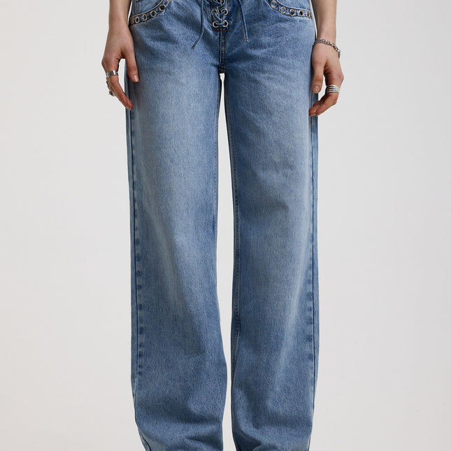 The Ragged Priest Twilight Low Rise Dad Fit Jean