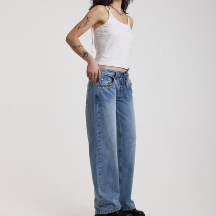The Ragged Priest Twilight Low Rise Dad Fit Jean