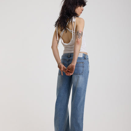 The Ragged Priest Twilight Low Rise Dad Fit Jean